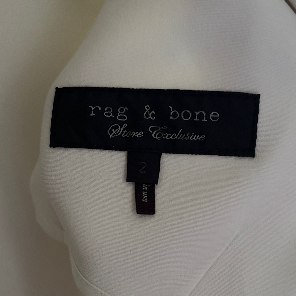 rag & bone size 2 Elegant White Blazer for women.